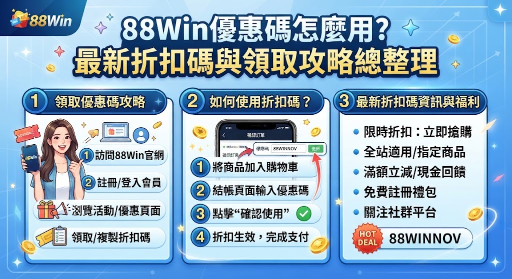 最新折扣碼與領取攻略總整理